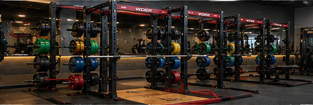 WDER barbell and plate racks