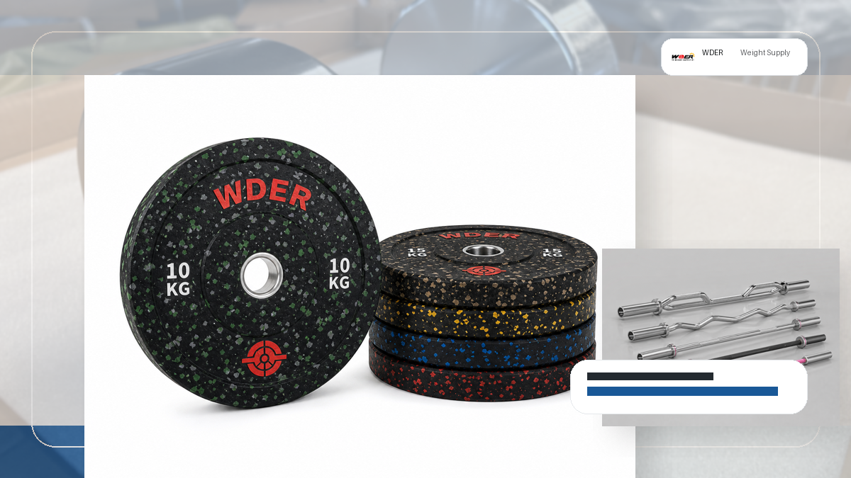 Commercial Gym Weight Receiving Damage Report packing and RFQ visual for DACH-Region