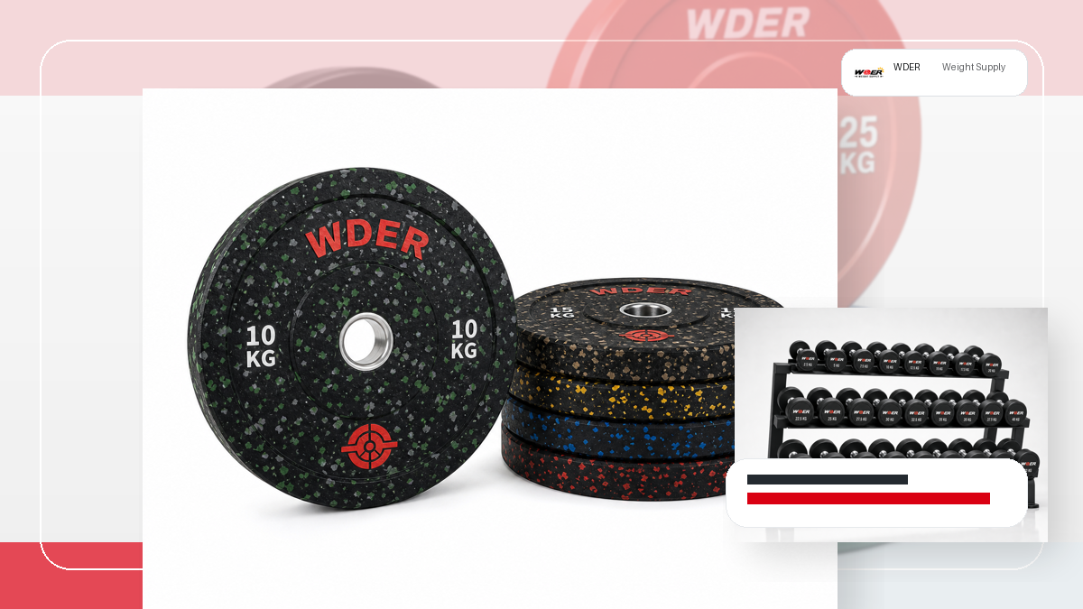 Gym Weights Label Language Requirements packing and RFQ visual for DACH-Region