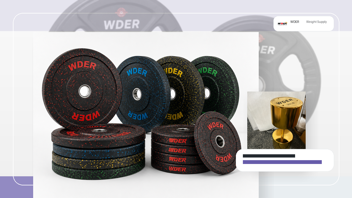 dealer exclusive gym weight line launch packing and RFQ visual for United States, Canada, UK and Australia