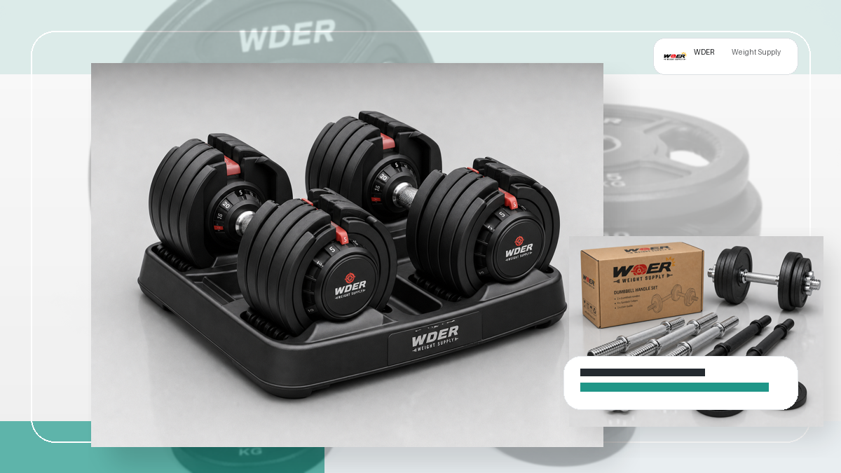 commercial dumbbell grip diameter packing and RFQ visual for India and South Asia