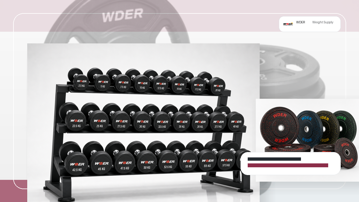 commercial gym weight budget split QC and warehouse receiving visual for India and South Asia