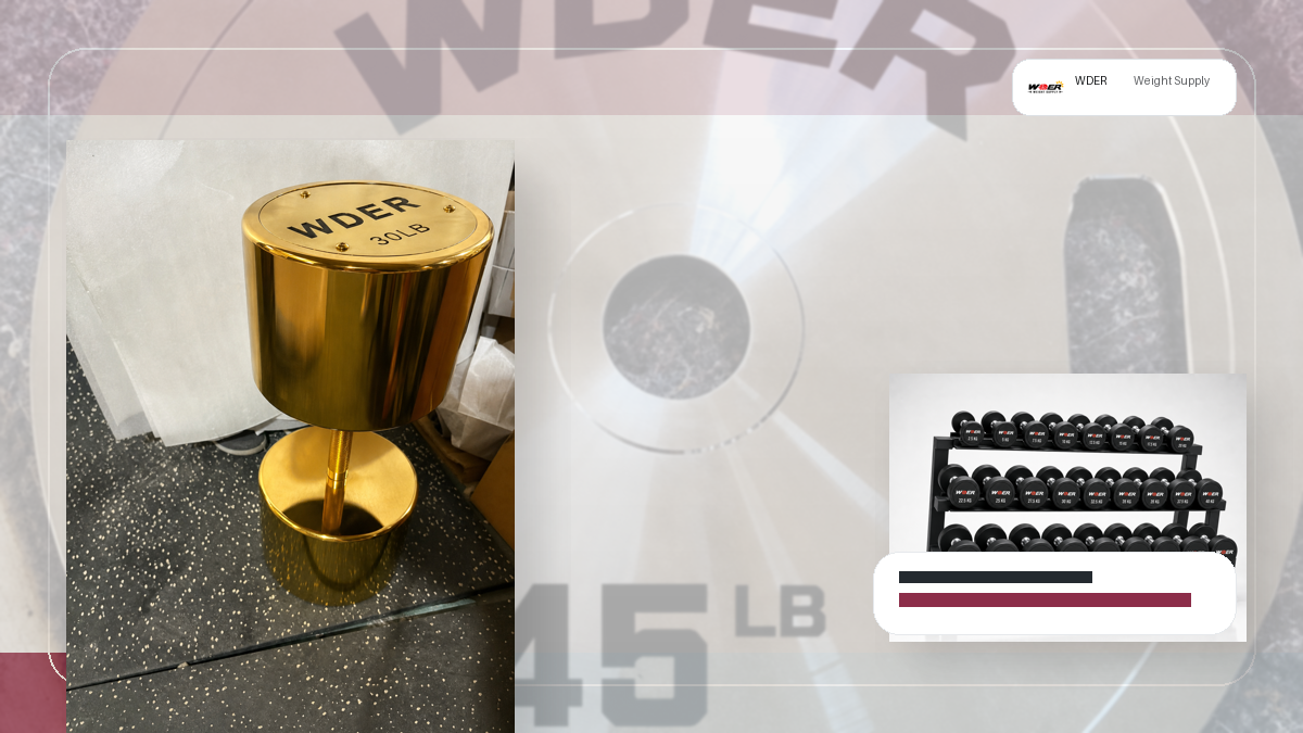 commercial dumbbell grip diameter QC and warehouse receiving visual for Nederland en Benelux