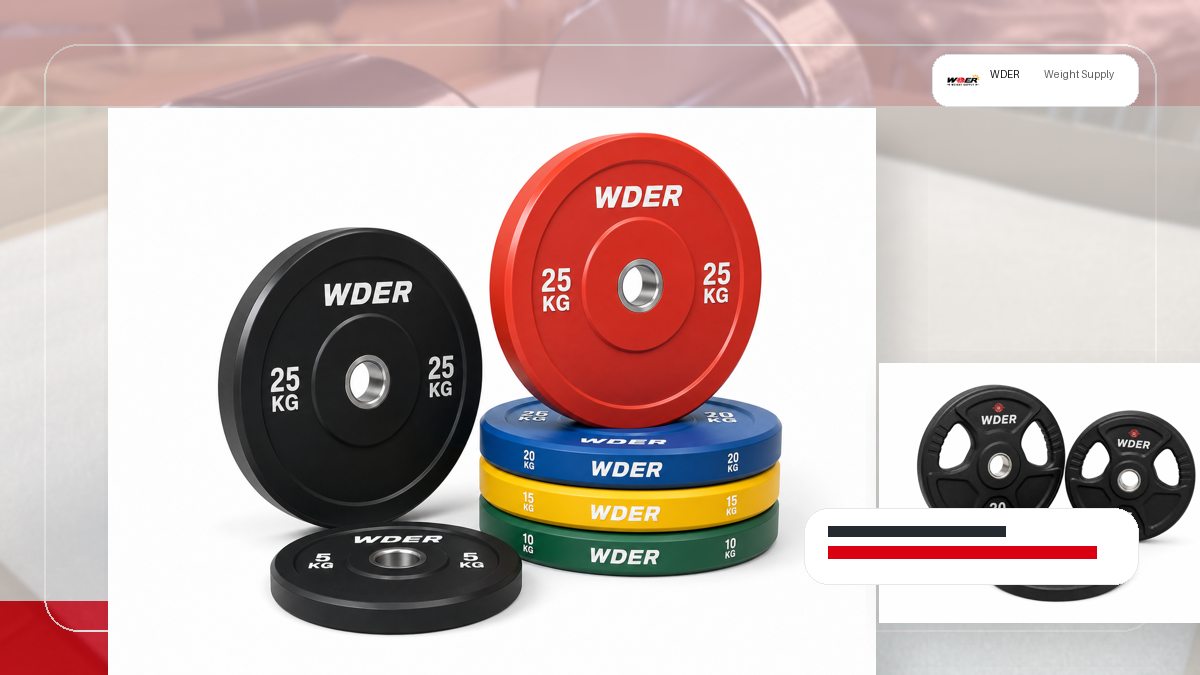 dealer exclusive gym weight line launch packing and RFQ visual for Nederland en Benelux