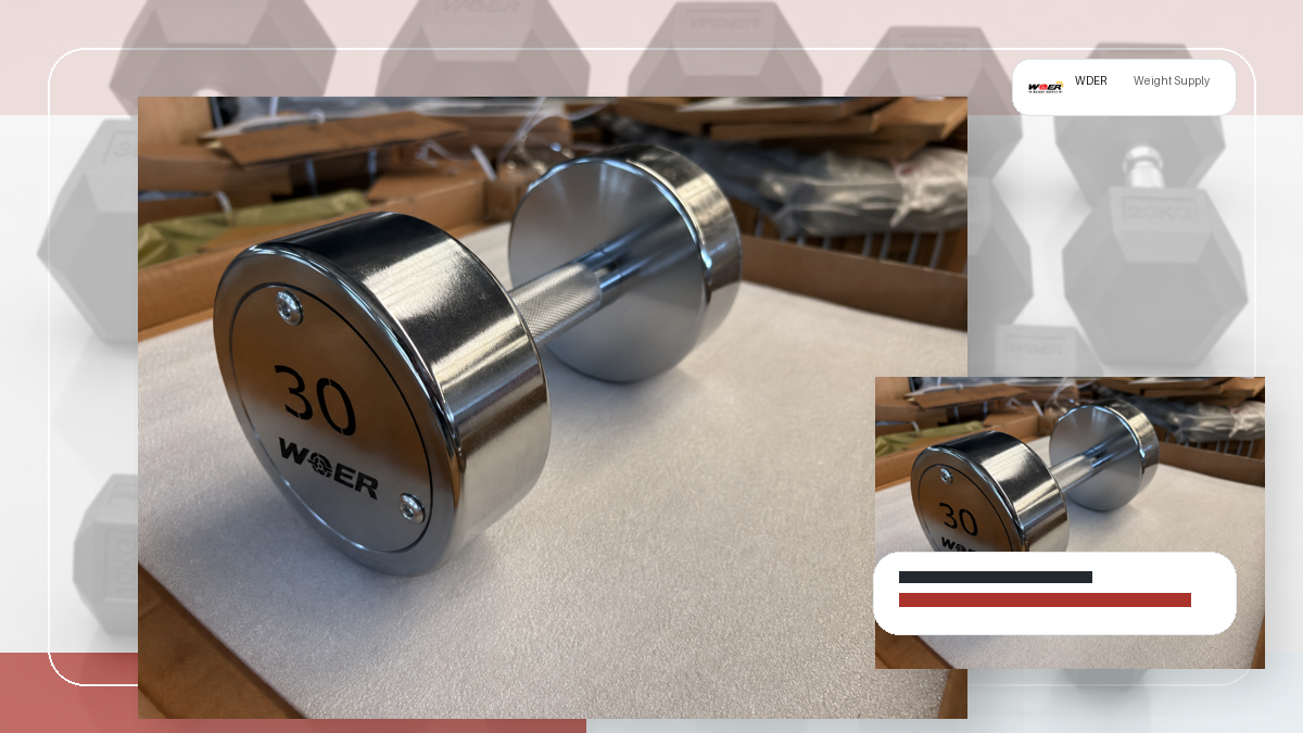 commercial dumbbell grip diameter packing and RFQ visual for Россия и рынки СНГ