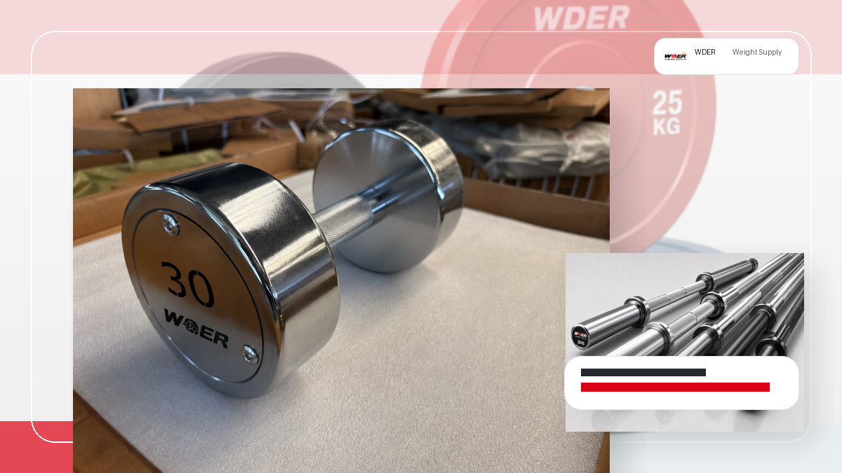 custom logo methods gym weights QC and warehouse receiving visual for DACH-Region