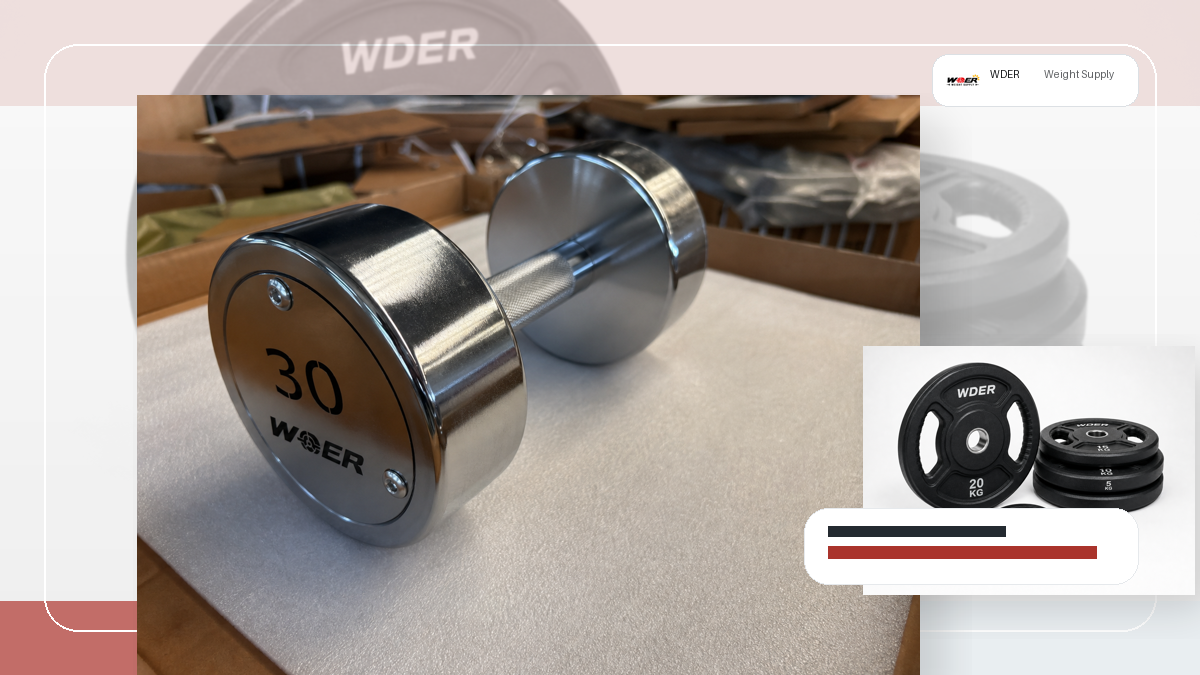 private label MOQ gym weights packing and RFQ visual for DACH-Region