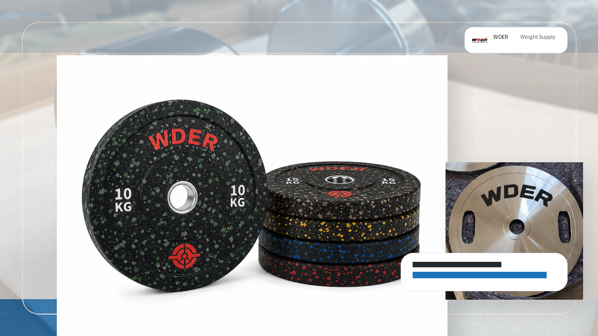 custom logo methods gym weights packing and RFQ visual for India and South Asia