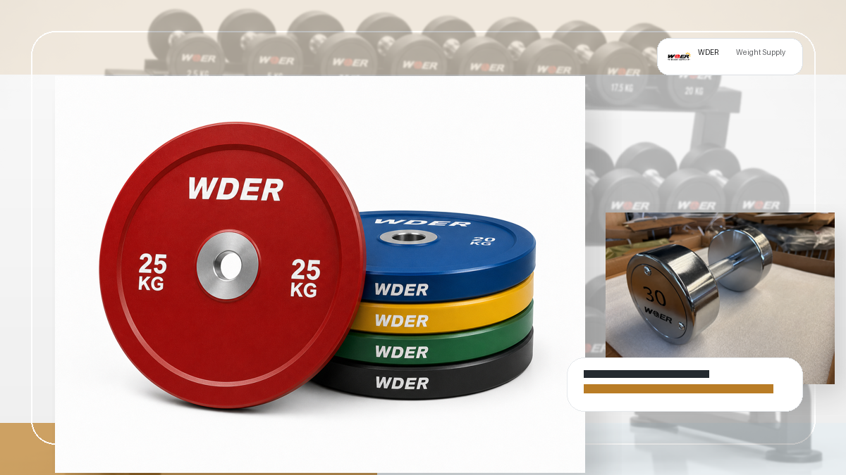 hotel gym dumbbell noise floor protection QC and warehouse receiving visual for India and South Asia
