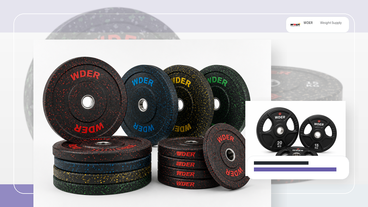commercial gym tender free weight specification QC and warehouse receiving visual for DACH-Region