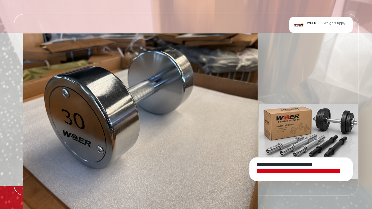 dealer catalog photo specification gym weights QC and warehouse receiving visual for DACH-Region