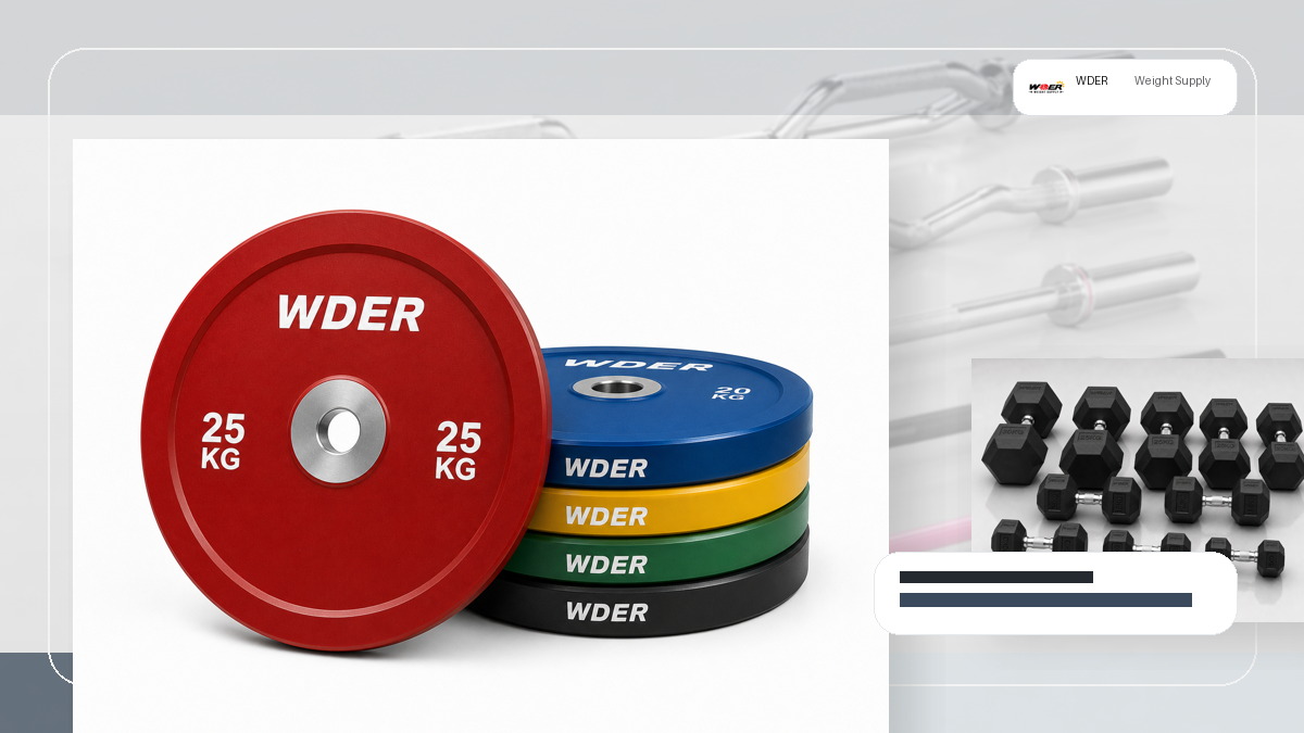 OEM weight plate color coding system QC and warehouse receiving visual for DACH-Region