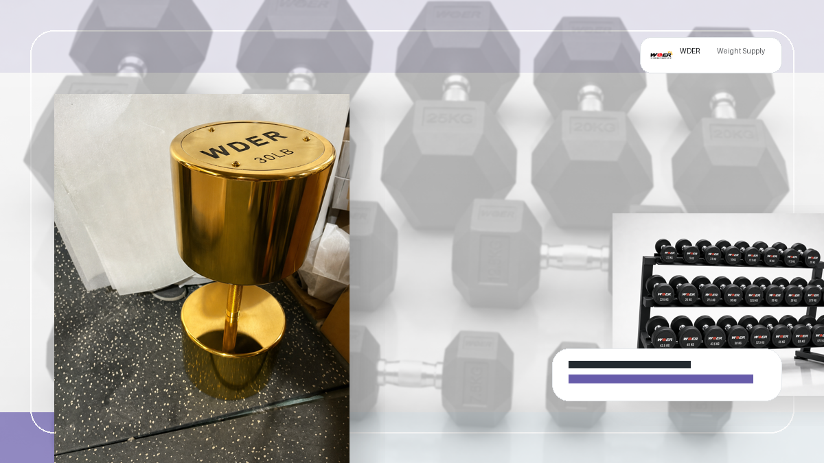urethane vs rubber round dumbbells B2B QC and warehouse receiving visual for DACH-Region