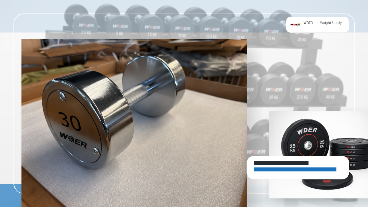 urethane vs rubber round dumbbells B2B QC and warehouse receiving visual for United States, Canada, UK and Australia