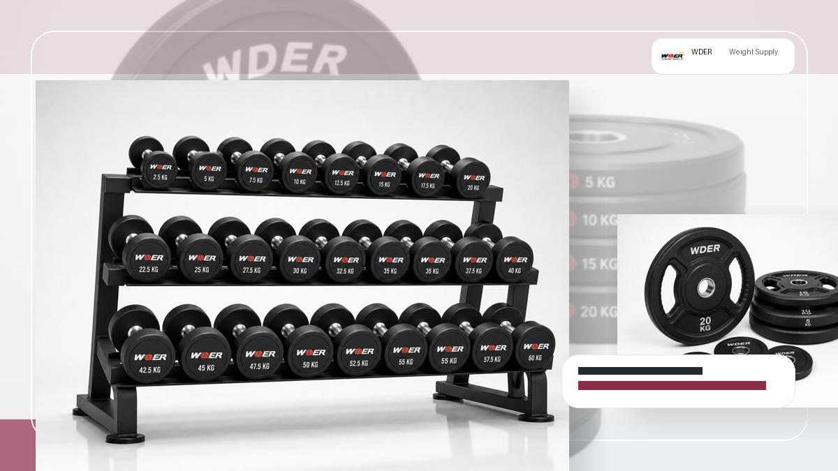 commercial gym tender free weight specification QC and warehouse receiving visual for India and South Asia