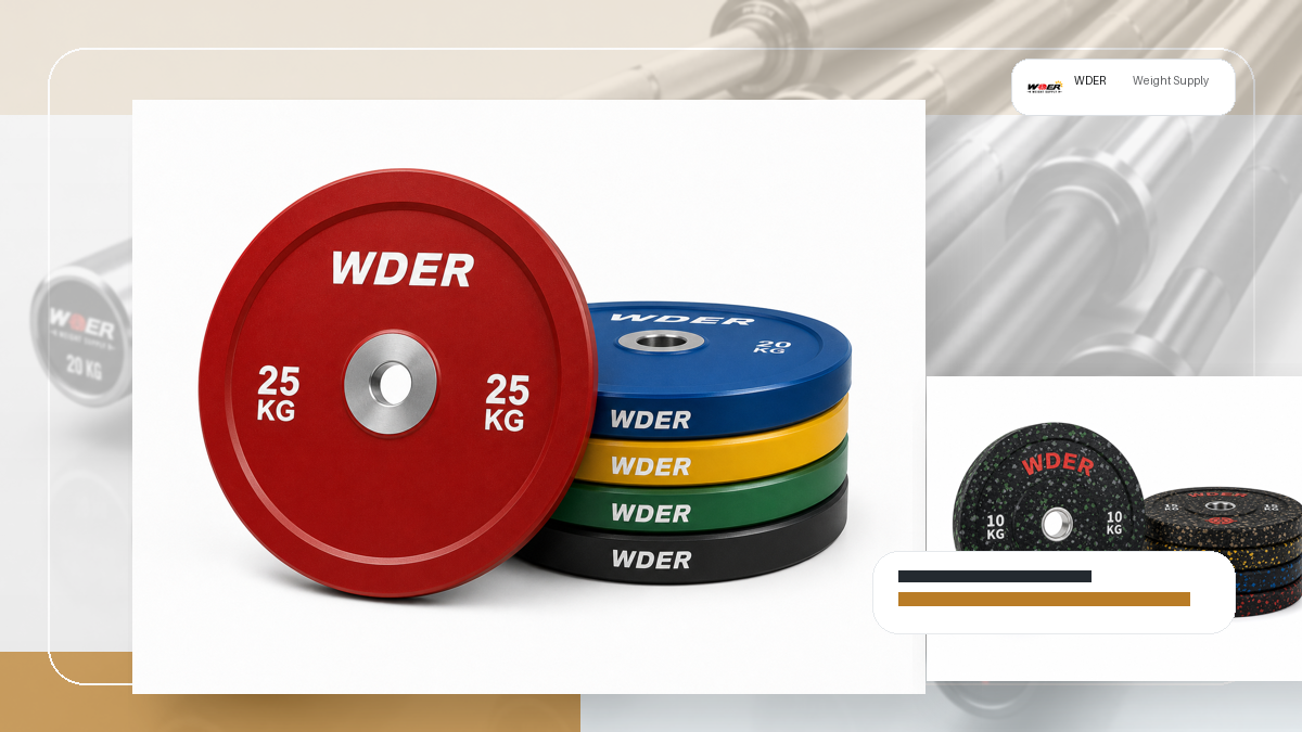 OEM weight plate color coding system packing and RFQ visual for India and South Asia