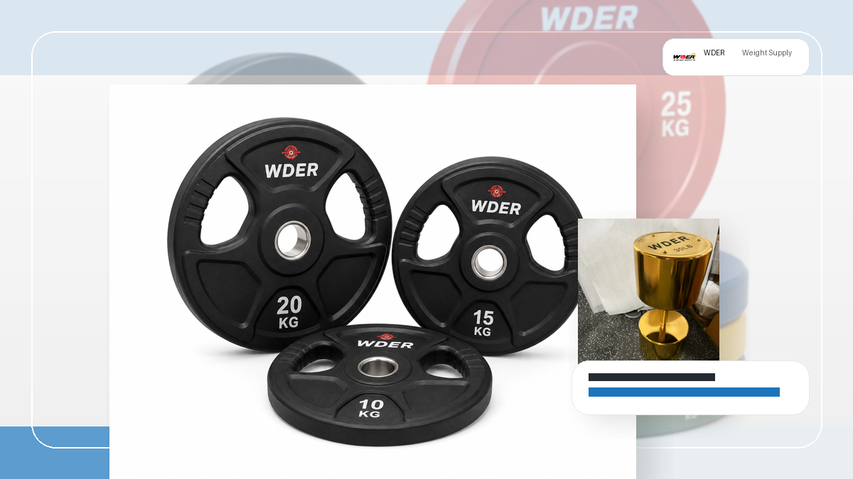 dealer catalog photo specification gym weights packing and RFQ visual for 한국 및 동아시아 B2B 시장
