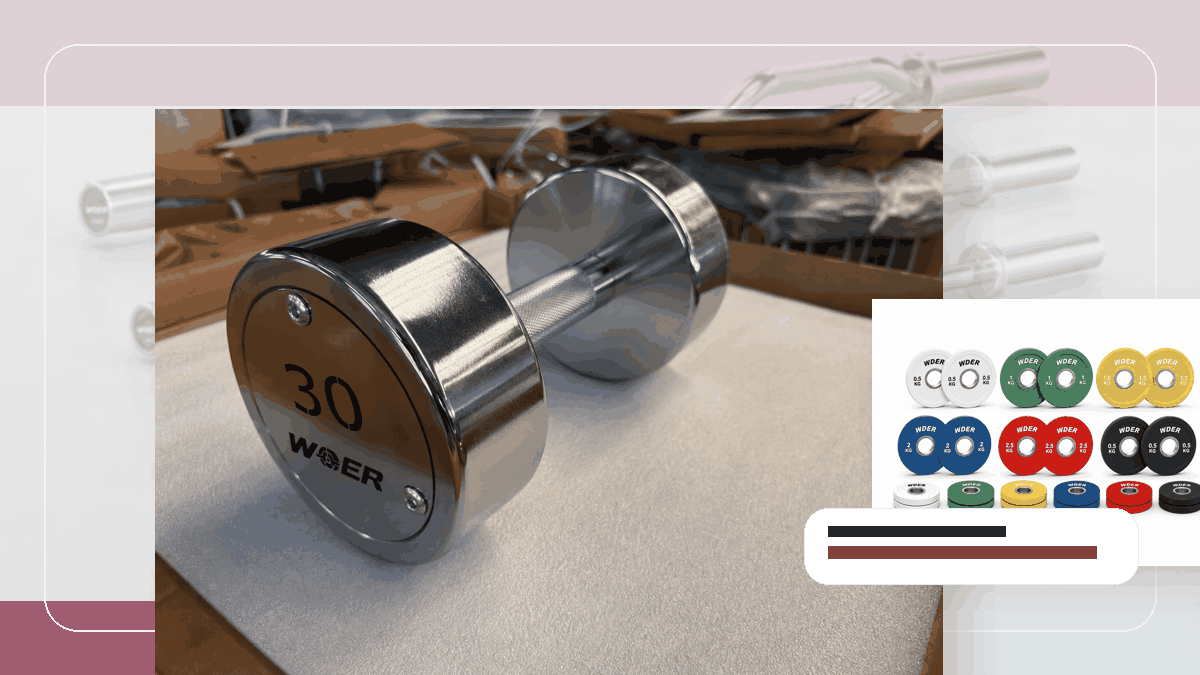 Warehouse Slotting Free Weights packing and RFQ visual for DACH-Region