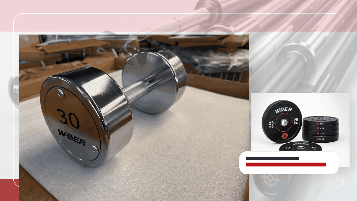 inbound photo evidence gym weights QC and warehouse receiving visual for India and South Asia