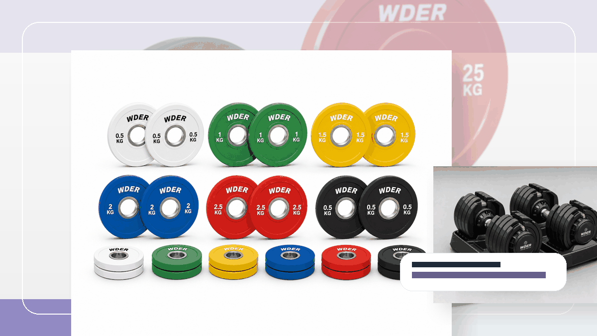 receiving damage triage gym weights packing and RFQ visual for India and South Asia