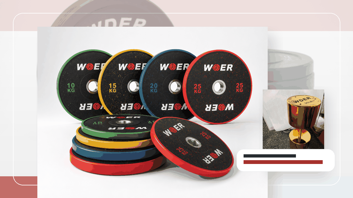 branch transfer label gym weights packing and RFQ visual for 한국 및 동아시아 B2B 시장