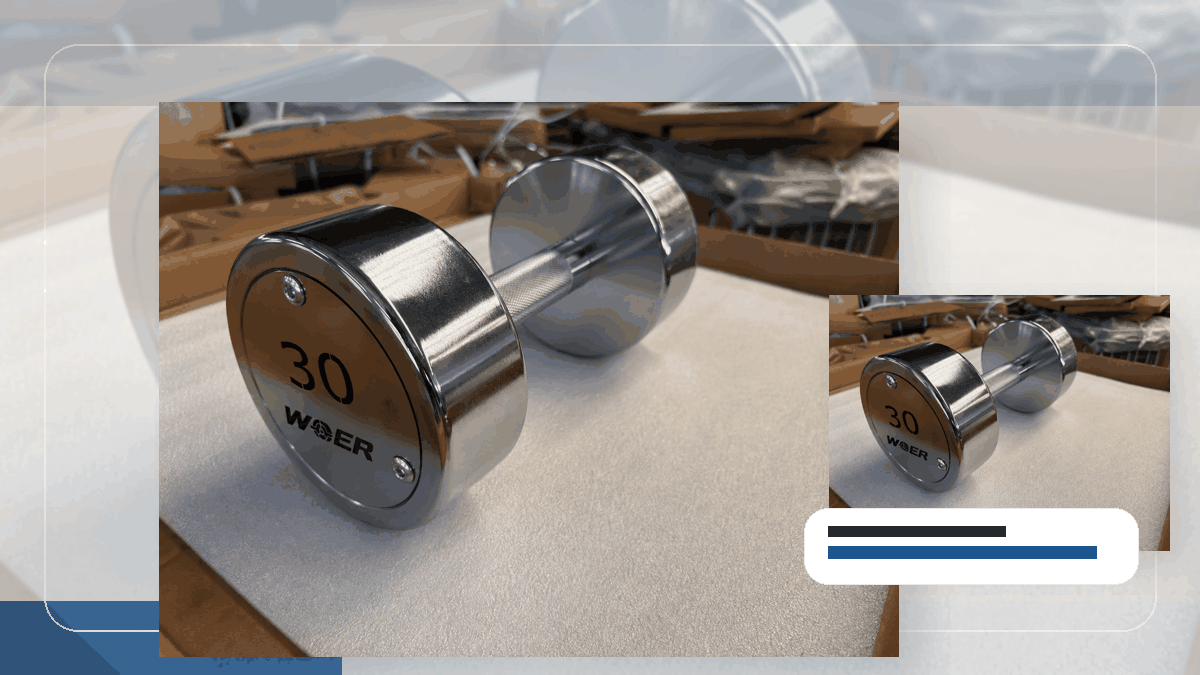 mixed SKU carton gym weights packing and RFQ visual for 한국 및 동아시아 B2B 시장