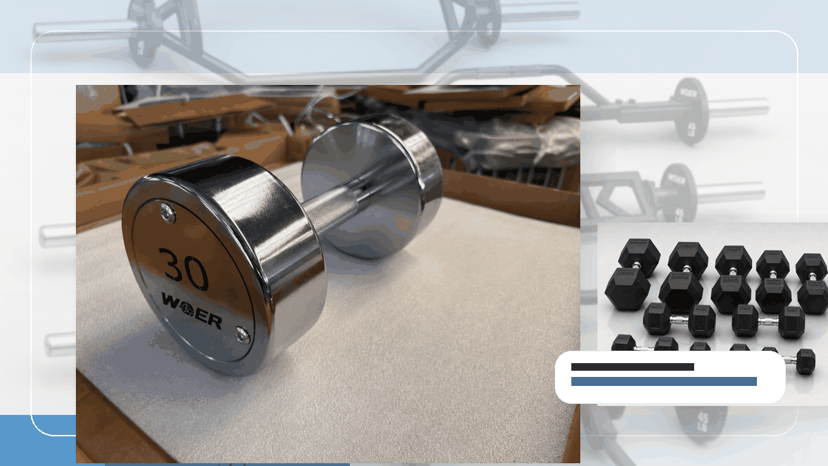 inbound foto evidence gymgewichten QC and warehouse receiving visual for Nederland en Benelux