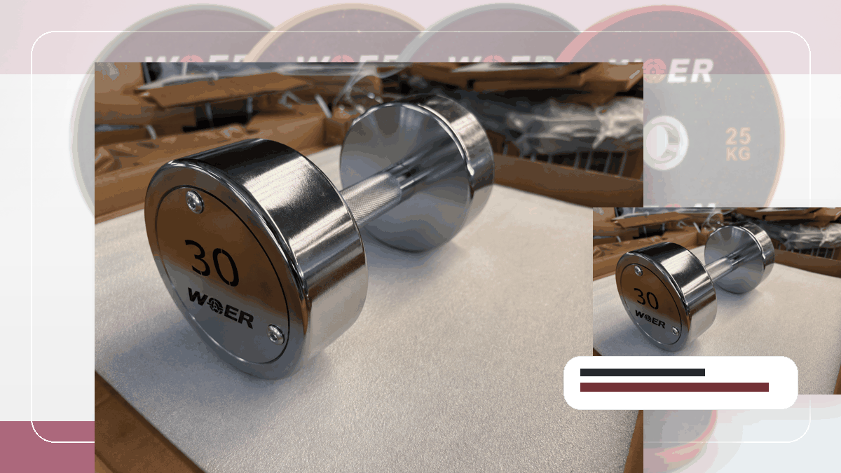 pallethoogte gymgewichten packing and RFQ visual for Nederland en Benelux