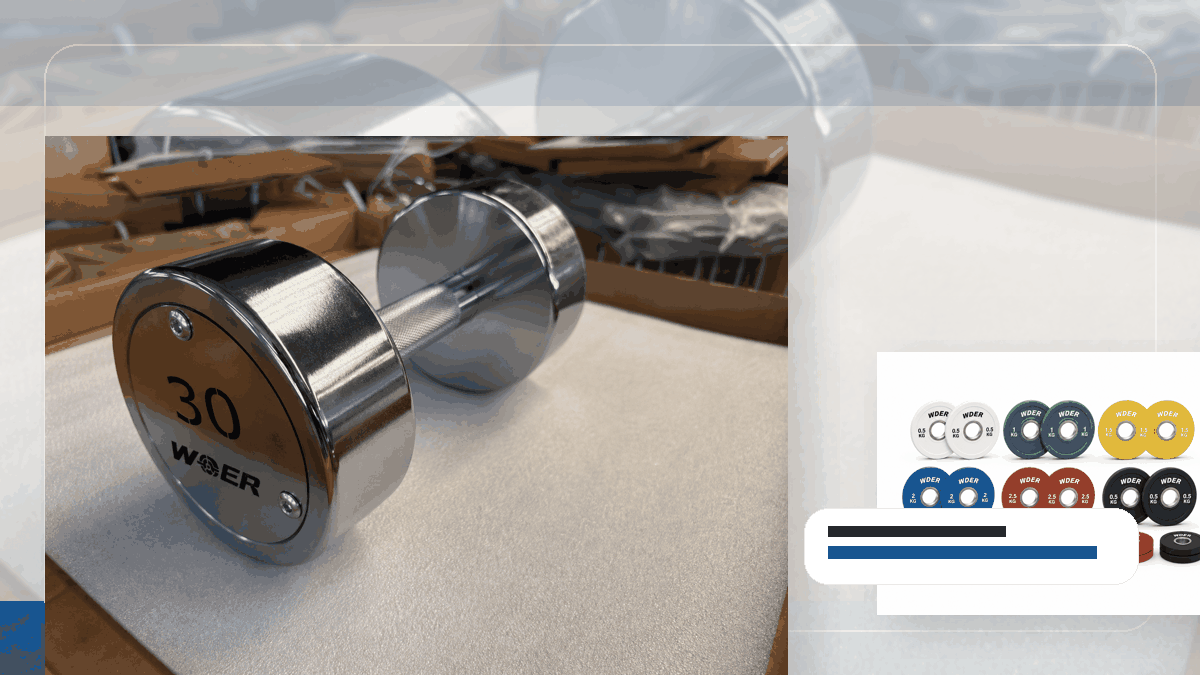 replacement part packs gym weights QC and warehouse receiving visual for Россия и рынки СНГ