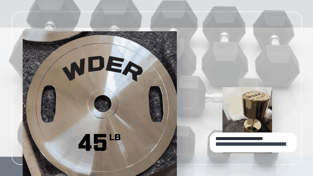 sample approval matrix private label gym weights QC and warehouse receiving visual for Россия и рынки СНГ