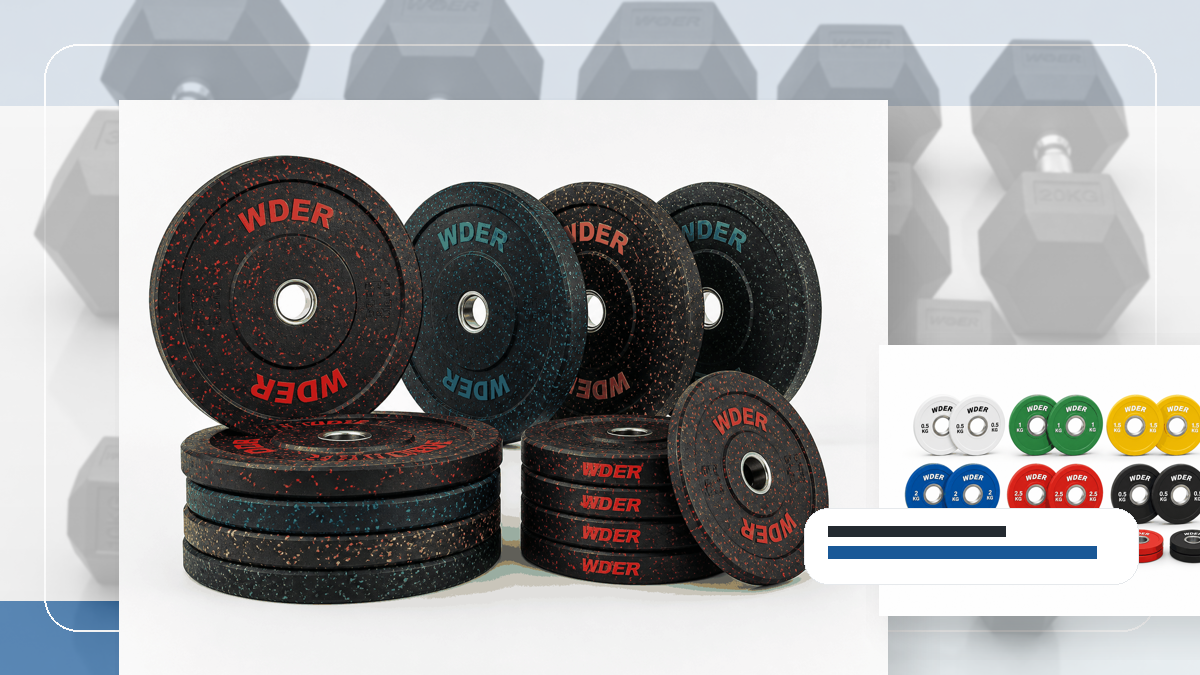 Wareneingangstermin Gym Weights packing and RFQ visual for DACH-Region
