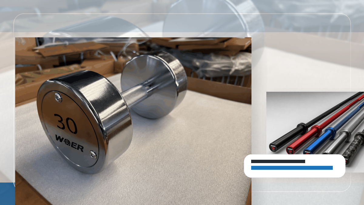 Wareneingangstermin Gym Weights QC and warehouse receiving visual for DACH-Region