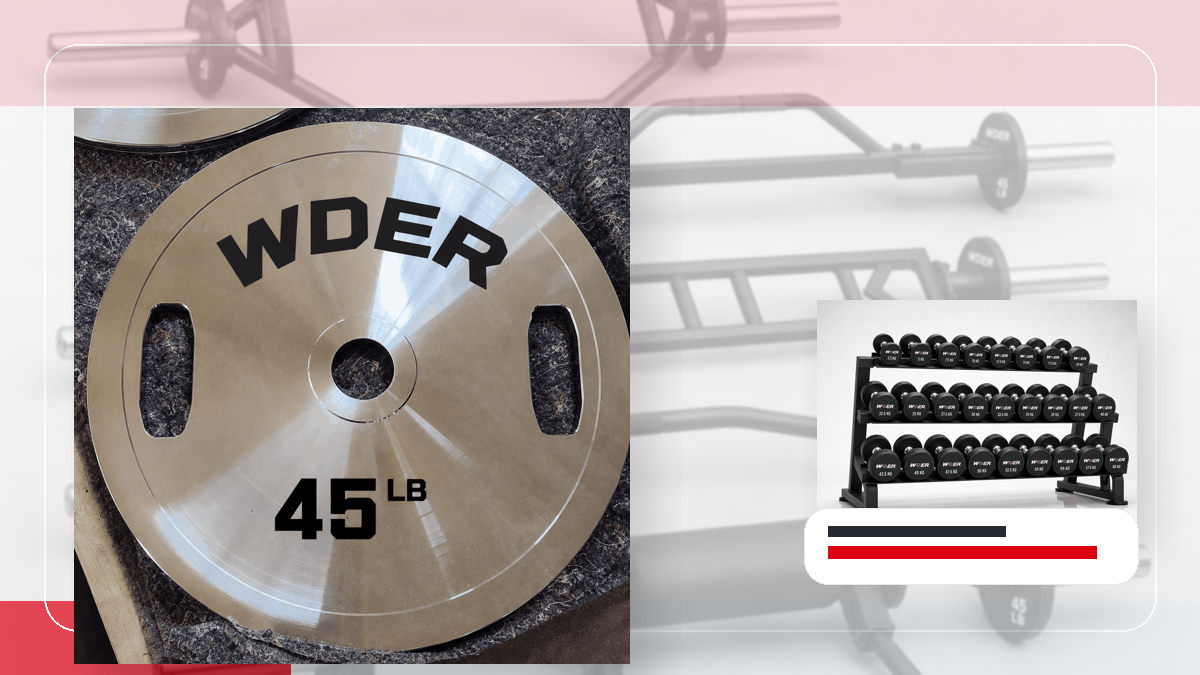 Barcode Scan Check Gym Weights QC and warehouse receiving visual for DACH-Region