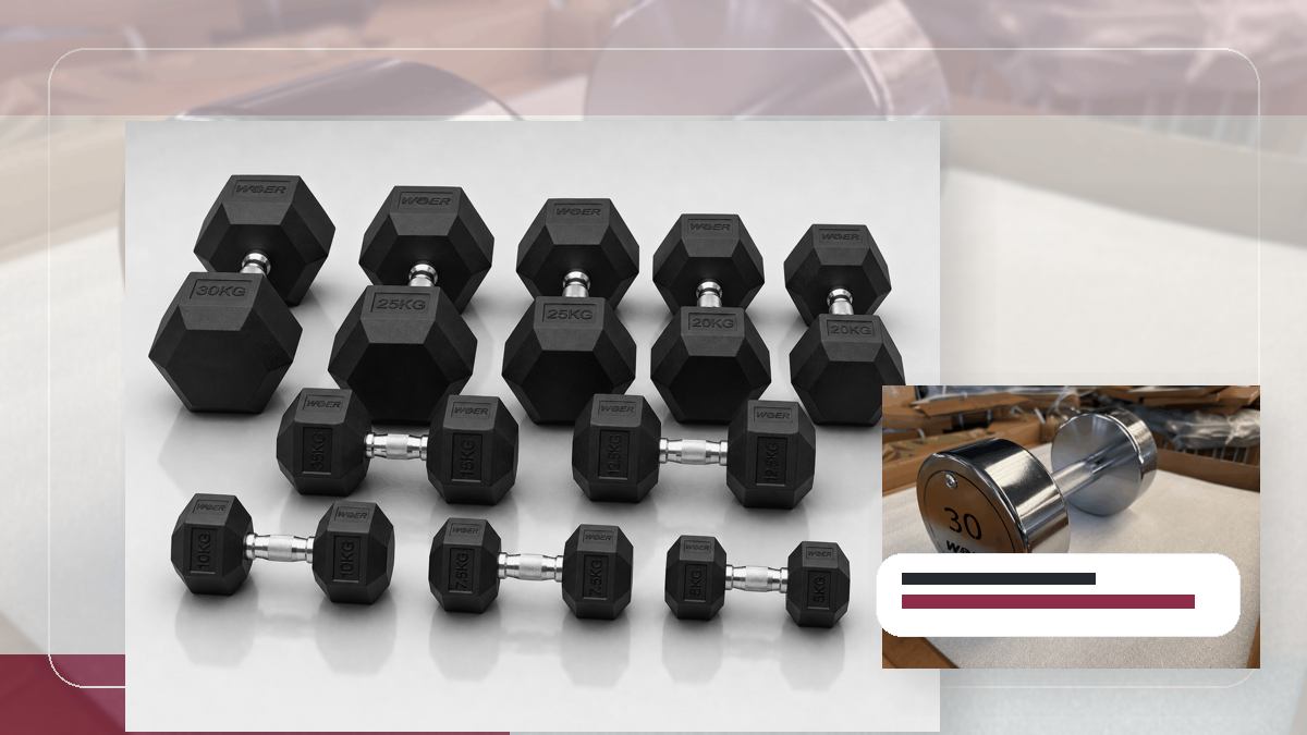 Blind Receiving Open Count Gym Weights packing and RFQ visual for DACH-Region