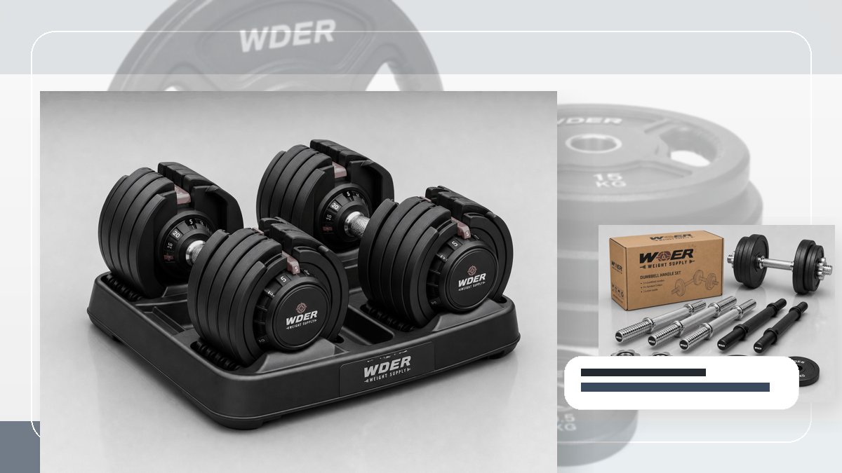 Blind Receiving Open Count Gym Weights QC and warehouse receiving visual for DACH-Region