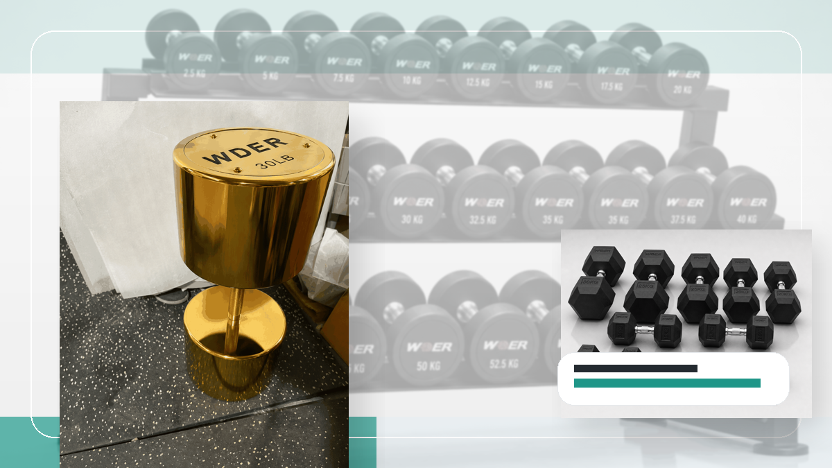 Reservebestand Gym Eroeffnung Gewichte QC and warehouse receiving visual for DACH-Region