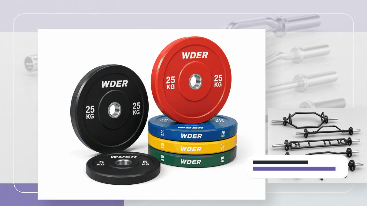 blind receiving open count gym weights packing and RFQ visual for United States, Canada, UK and Australia