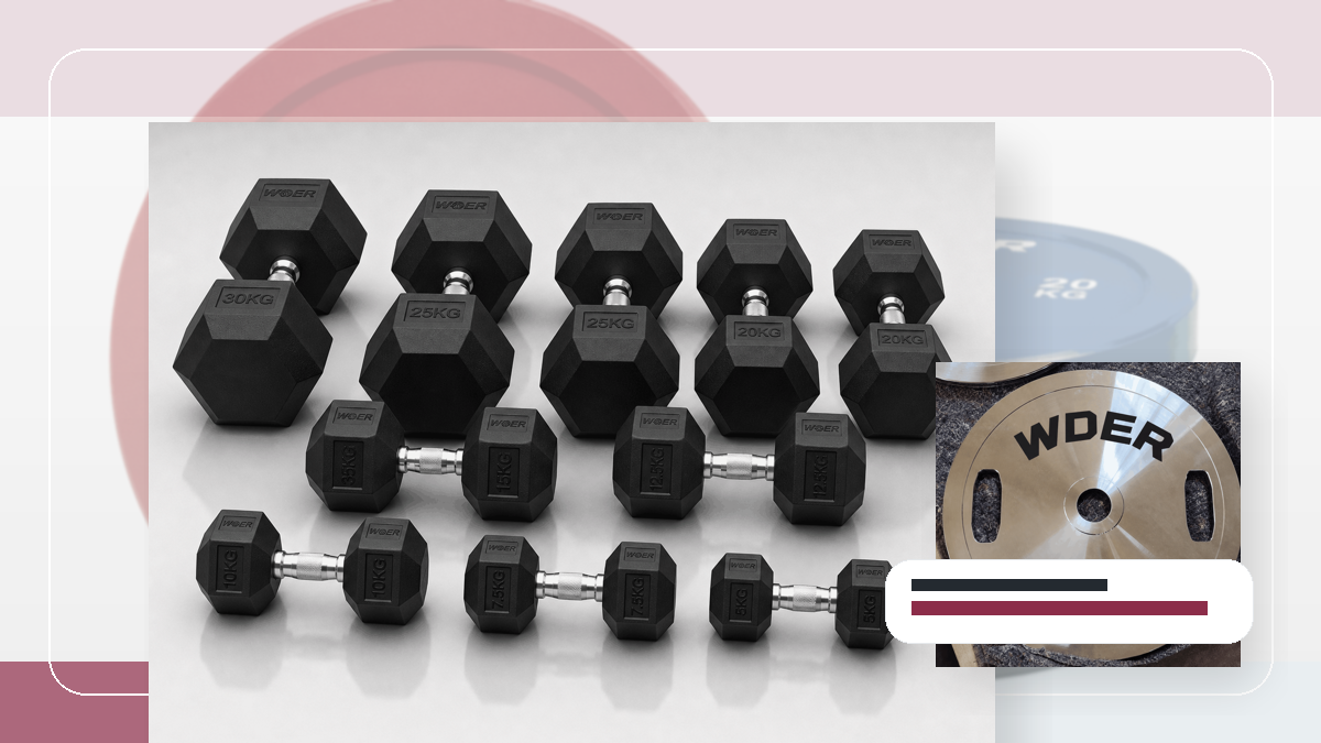arrival appointment gym weights packing and RFQ visual for India and South Asia