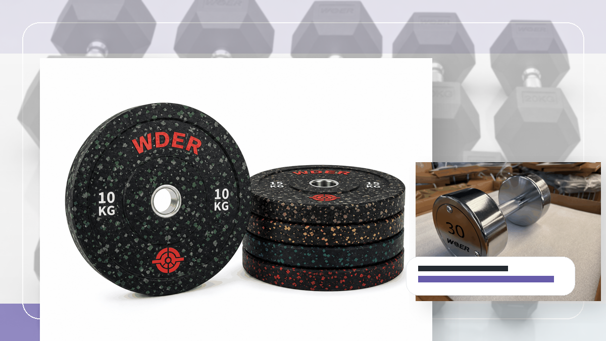 barcode scan gym weights cartons QC and warehouse receiving visual for India and South Asia
