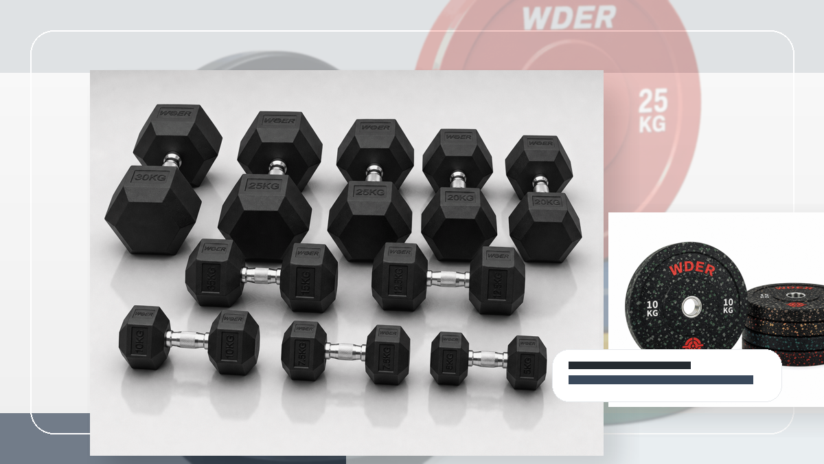 dealer showroom sample private label gym weights packing and RFQ visual for India and South Asia