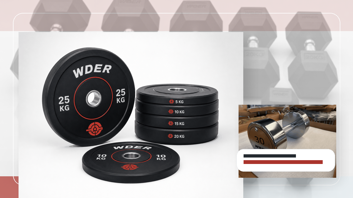 dealer showroom sample private label gym weights QC and warehouse receiving visual for India and South Asia