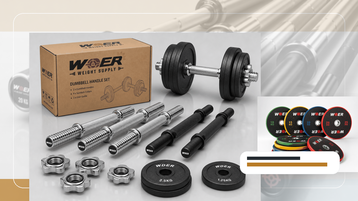pallet overhang gym weights QC and warehouse receiving visual for 한국 및 동아시아 B2B 시장