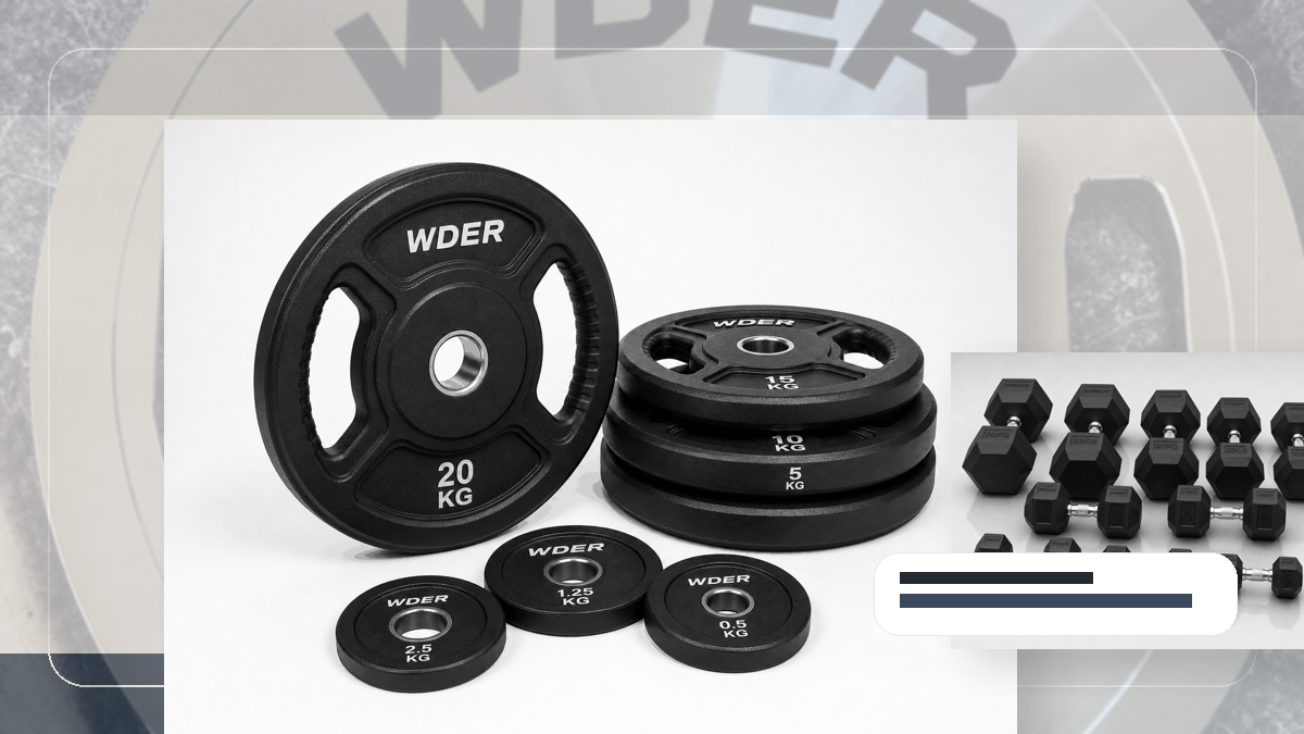 Dokumentrevision Gym Weights packing and RFQ visual for DACH-Region
