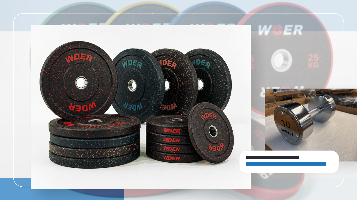 Ersatzhardware Abgleich Gym Weights packing and RFQ visual for DACH-Region