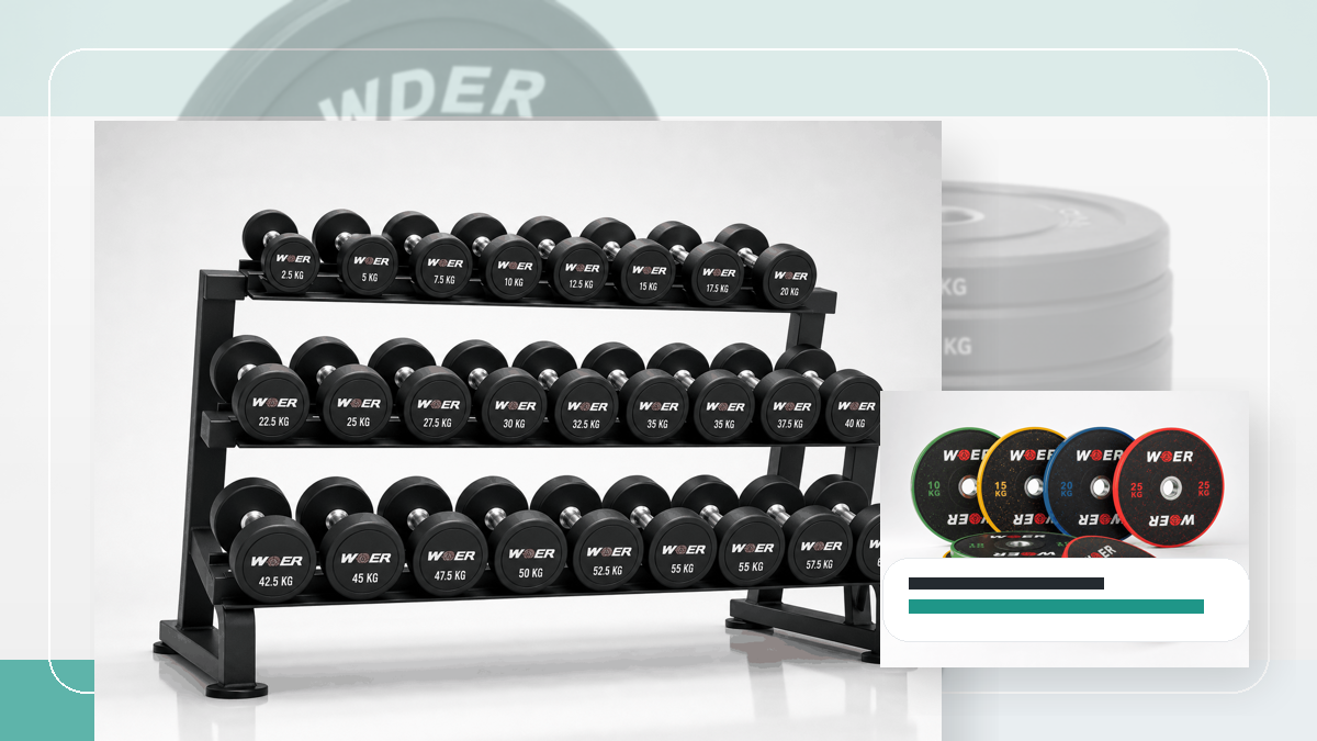 Ersatzhardware Abgleich Gym Weights QC and warehouse receiving visual for DACH-Region
