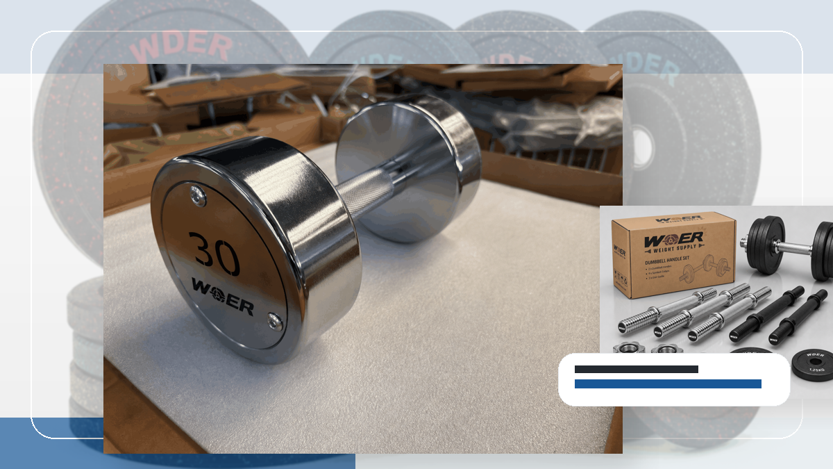 delivery appointment window gym weights packing and RFQ visual for United States, Canada, UK and Australia