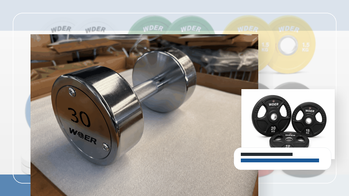 unload equipment checklist gym weights QC and warehouse receiving visual for United States, Canada, UK and Australia