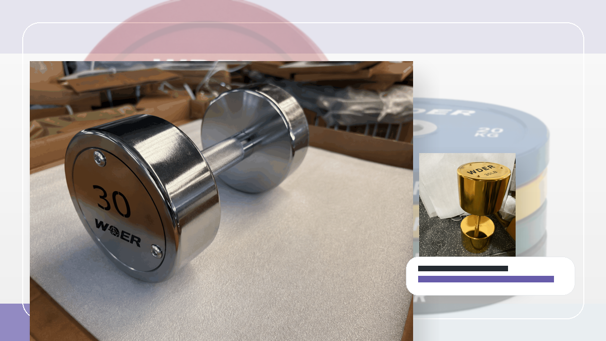 critical SKU safety stock gym weights QC and warehouse receiving visual for India and South Asia