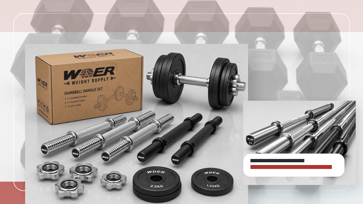 delivery appointment gym weights QC and warehouse receiving visual for 한국 및 동아시아 B2B 시장