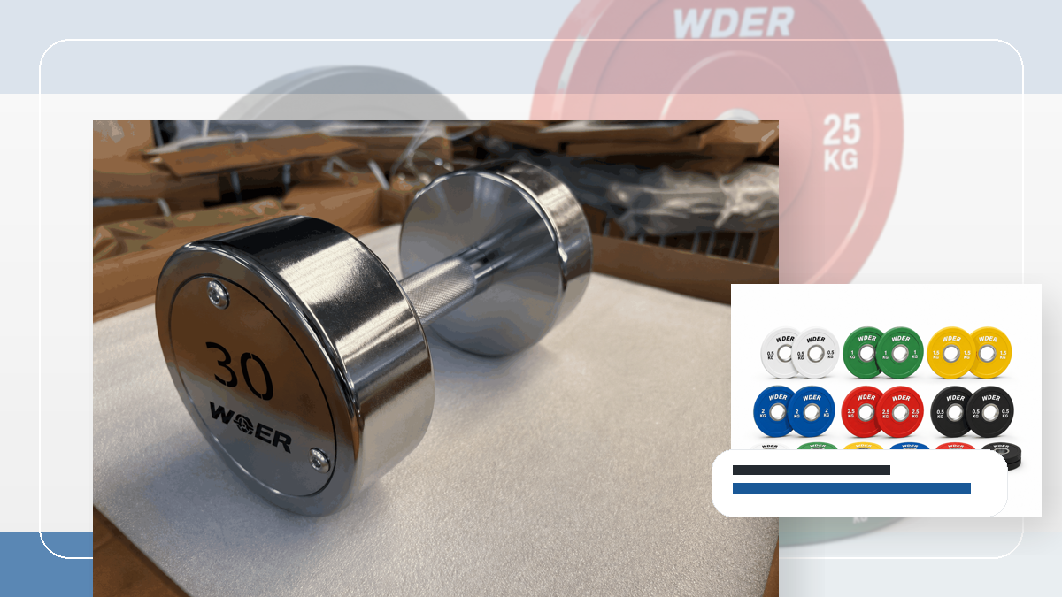 pallet bay allocation gym weights QC and warehouse receiving visual for 한국 및 동아시아 B2B 시장